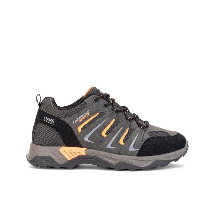 Scarponcini trekking grigi da uomo con lacci