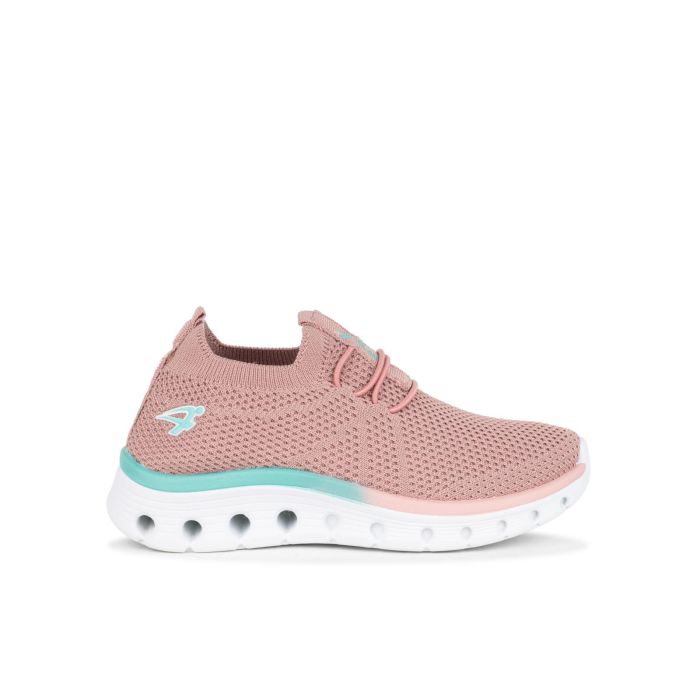 Sneakers bambina rosa da ginnastica slip-on