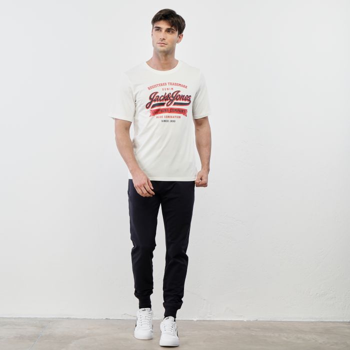 Pantaloni blu sportivi con tasche e coulisse