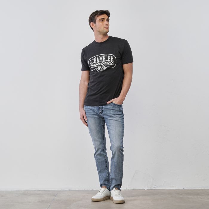 Jeans azzurri da uomo con tasche