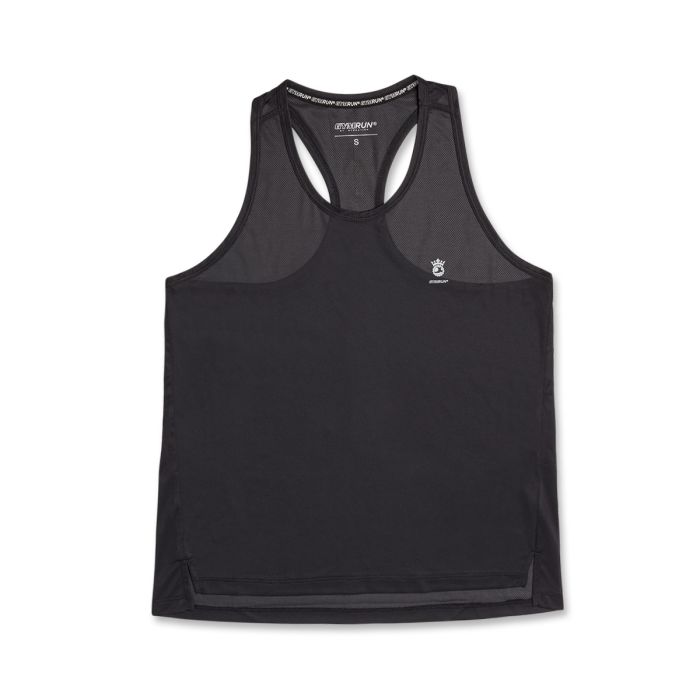 Top sportivo nero da donna Gymrun da running