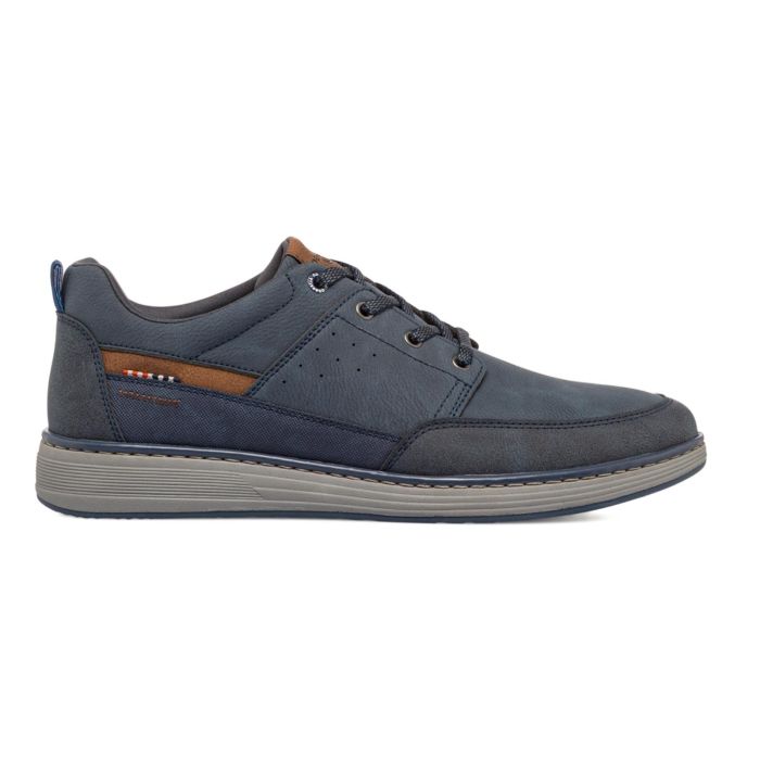 Scarpe stringate sportive blu da uomo con lacci