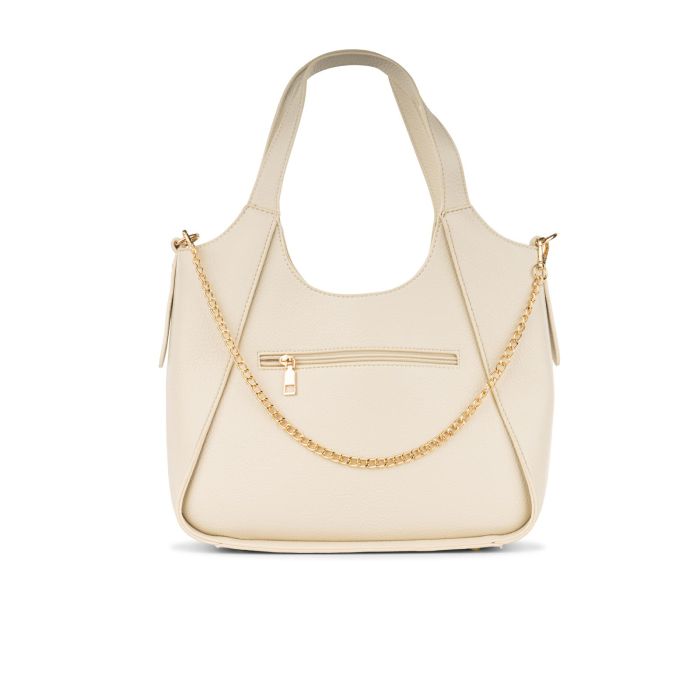 Borsa piccola bianca da donna con dettaglio catena