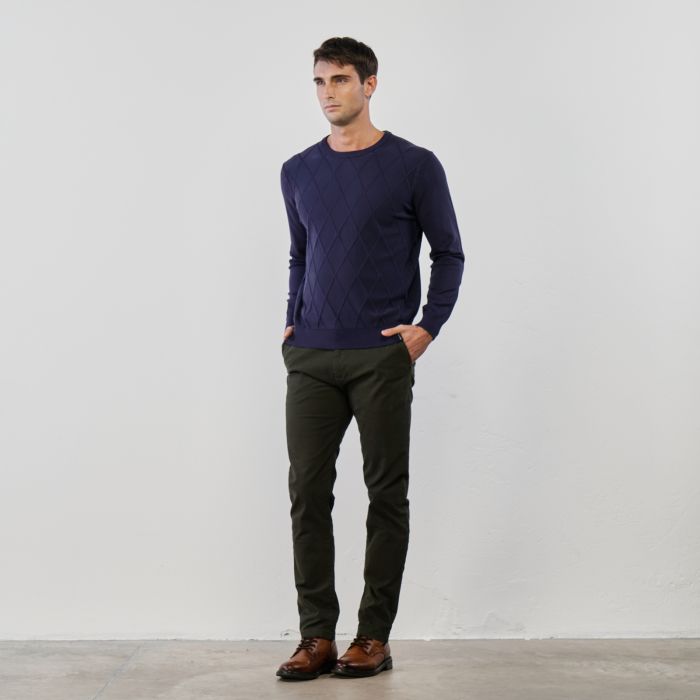 Pantaloni verdi da uomo con tasche