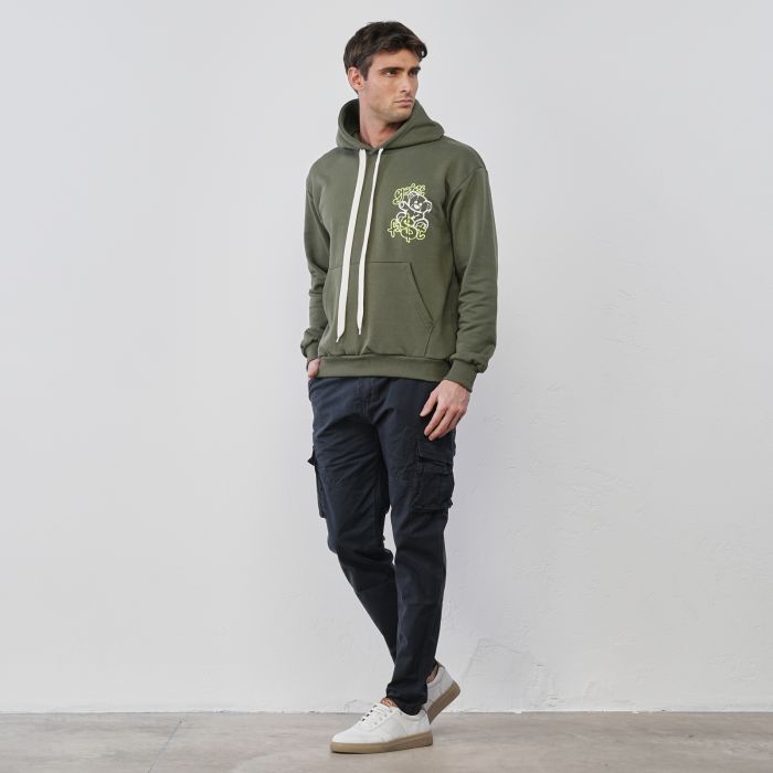 Pantaloni blu da uomo con tasconi