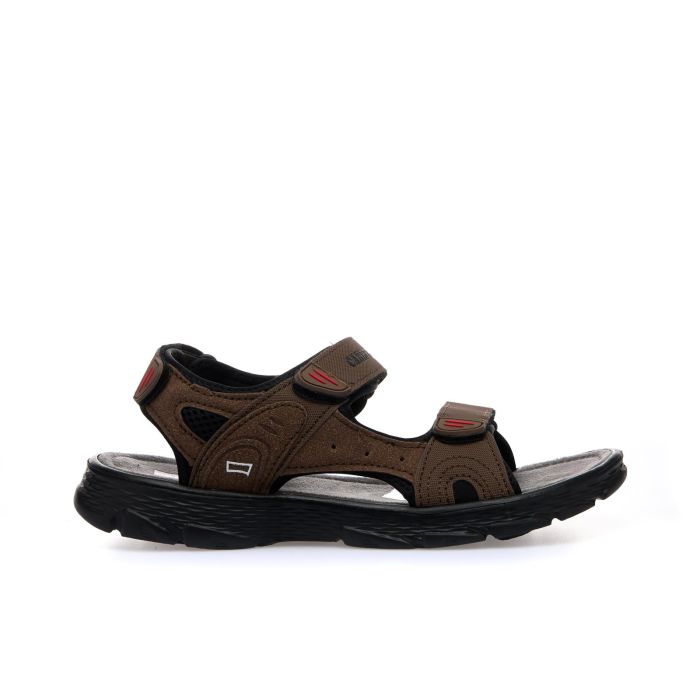 Sandali sportivi marroni da uomo con strappi