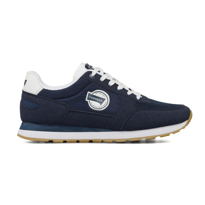 Sneakers blu Carrera da uomo con stemma logo laterale