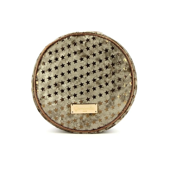 Beauty tondo oro con stelline e zip