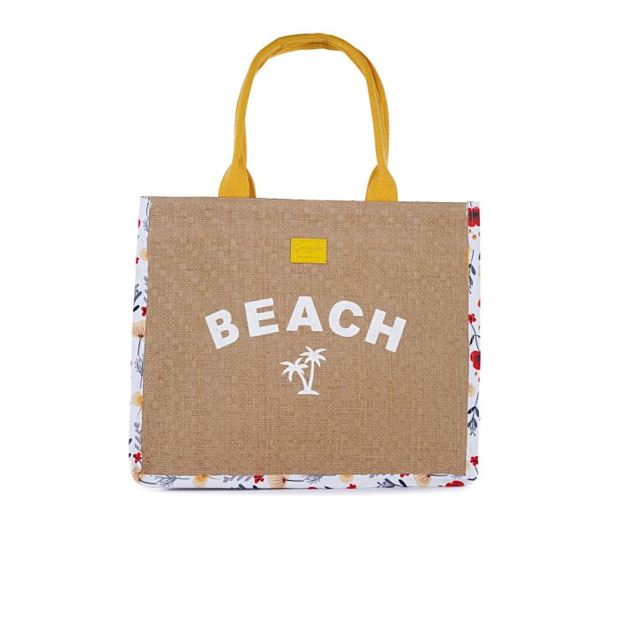 Borsa mare da donna con maxi scritta