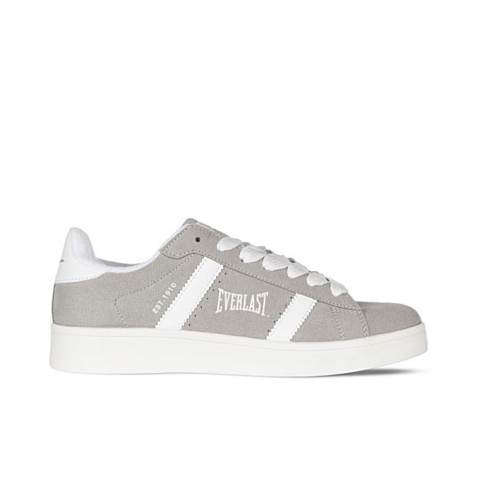 Sneakers uomo grigie da tennis con logo laterale EV 087