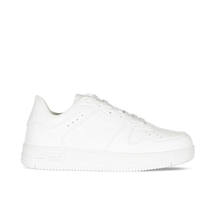 Sneakers donna bianche da basket con suola platform