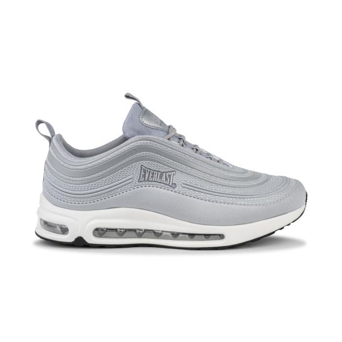 Sneakers uomo grigie da palestra con suola ad aria