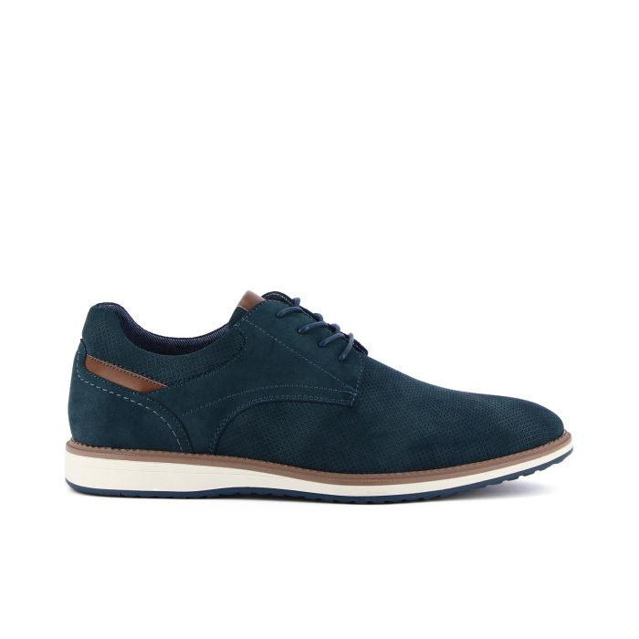Scarpe stringate casual blu da uomo