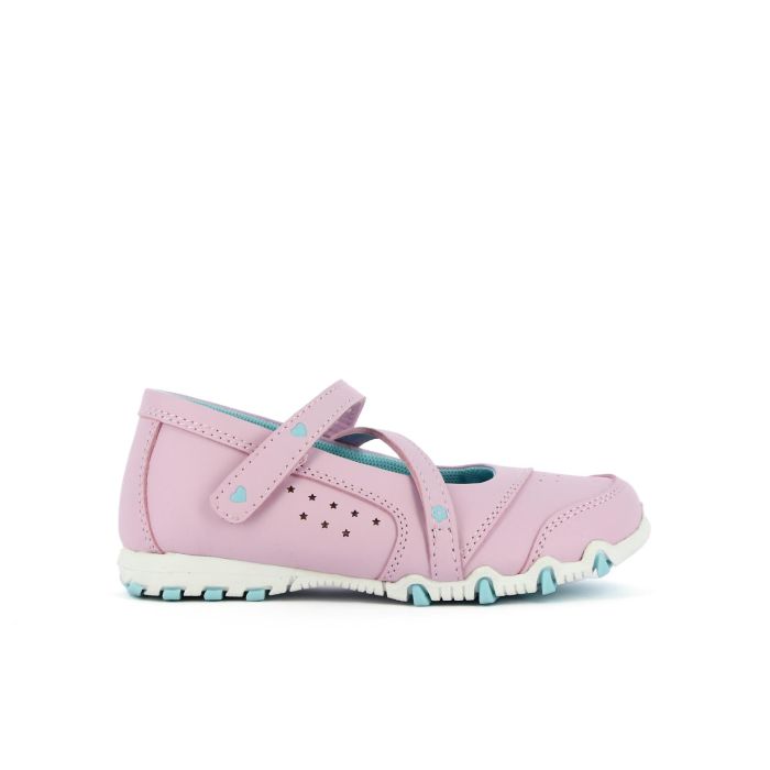 Ballerine sportive rosa da bambina con velcro