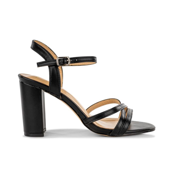Sandali con tacco alto neri da donna