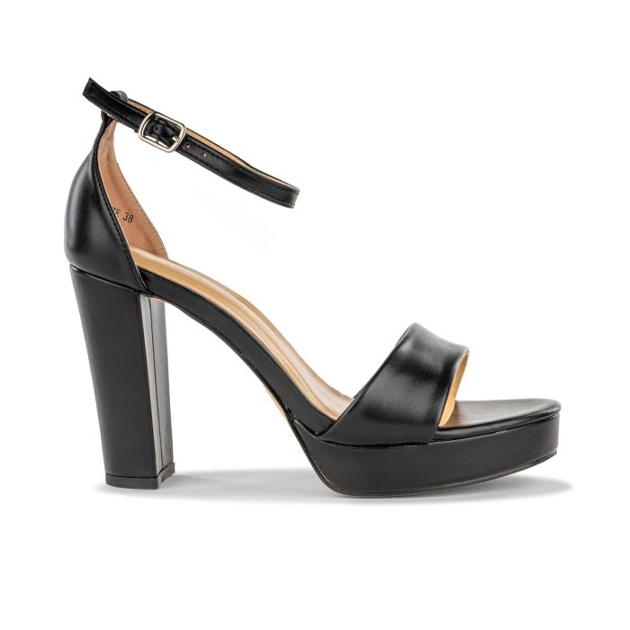 Sandali con tacco alto neri da donna