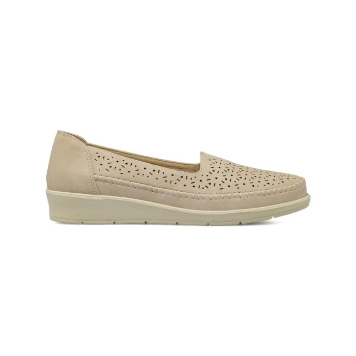 Ballerine Casual comfort beige da donna traforate
