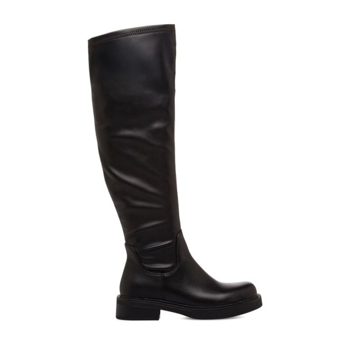 Stivali Neri Obsel Stivali Tacco Alto Stivali Tacchi Bassi Stivali Neri Bassi Da Donna Con Gambale A  Calza OBSEL: Scarpe&Scarpe