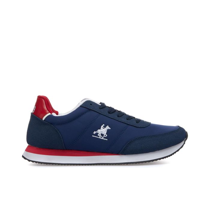 Sneakers uomo blu con logo laterale