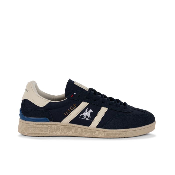 Sneakers basse blu scuro da uomo