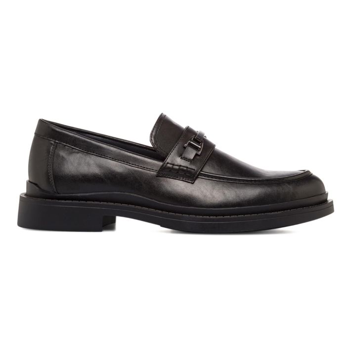 Mocassini neri eleganti con morsetto