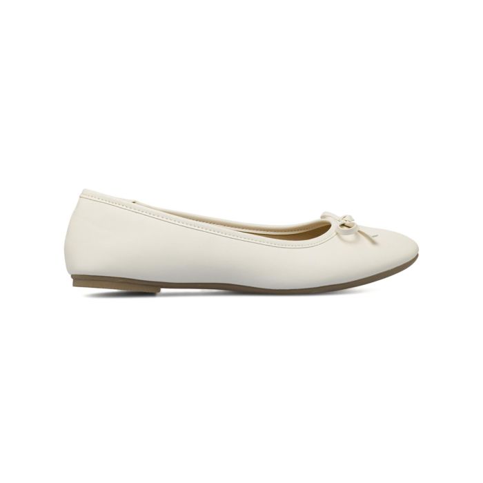 Ballerine Alesya bianche da donna con fiocchetto