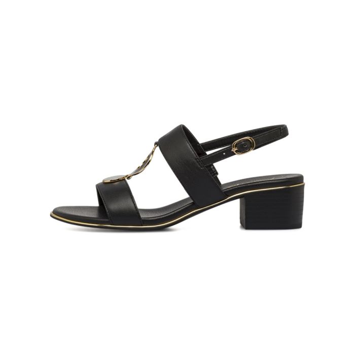 Sandali neri Alesya da donna con tacco basso