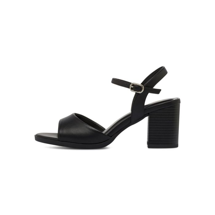 Sandali neri Alesya da donna con tacco medio largo