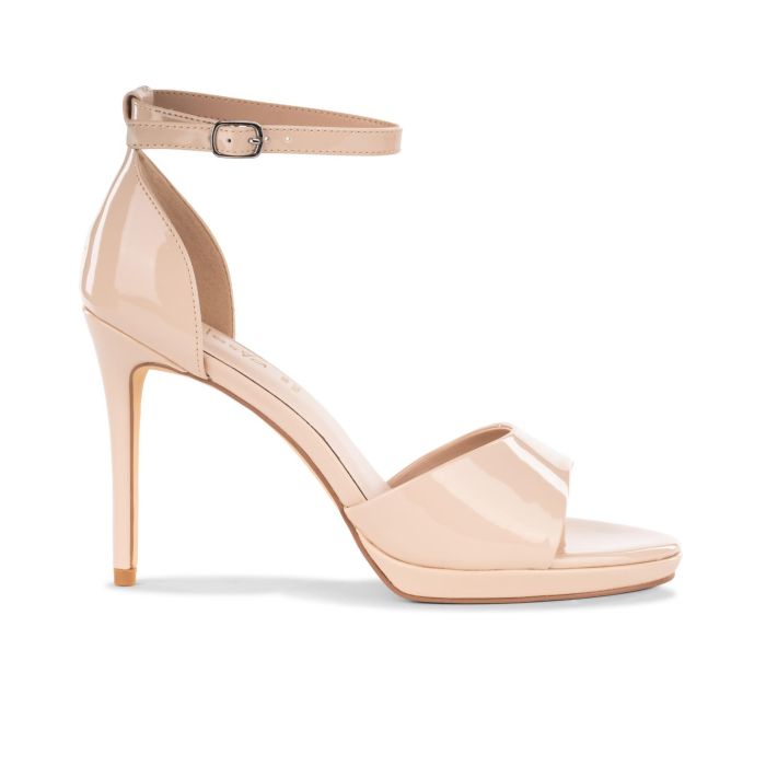 Sandali con tacco alto rosa da donna