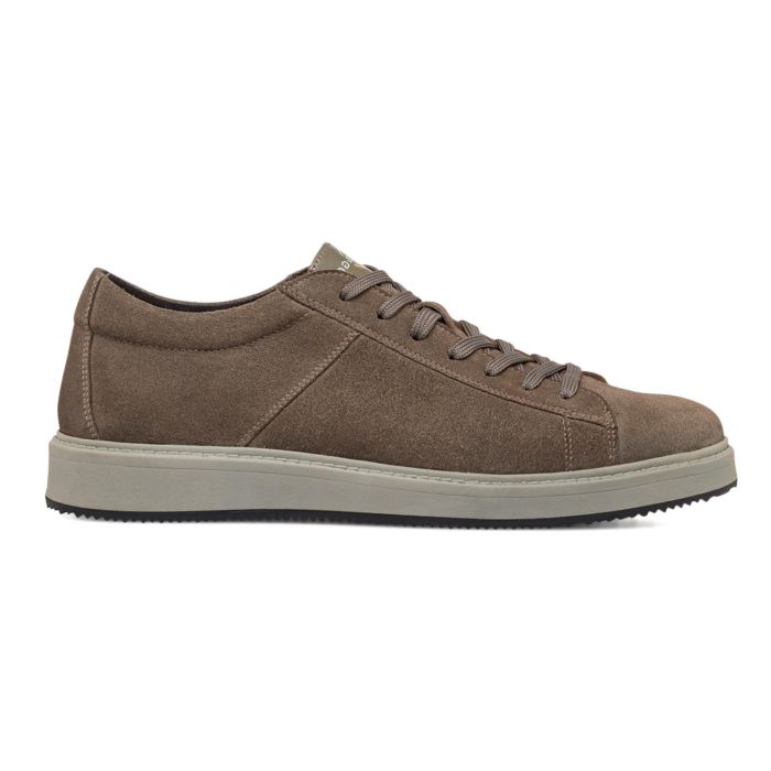 Sneakers marroni da uomo in suede