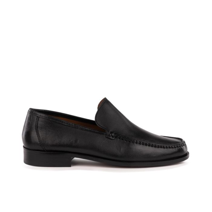 Mocassini comfort neri in pelle