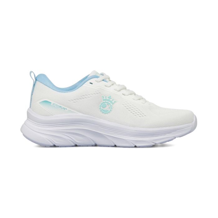 Sneakers da running donna bianche con dettagli azzurri GymRun