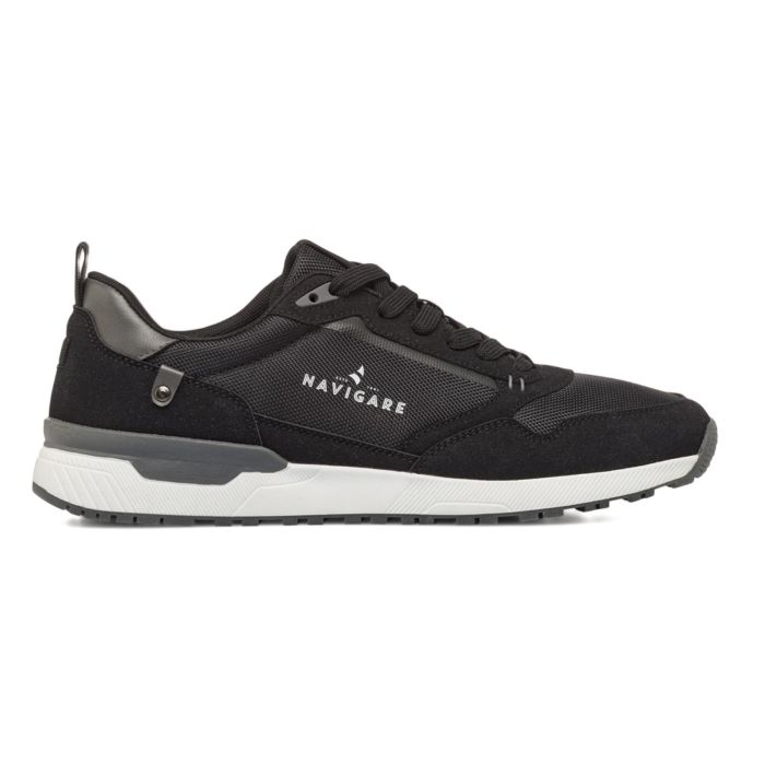 Sneakers nere da uomo con scritta logo laterale