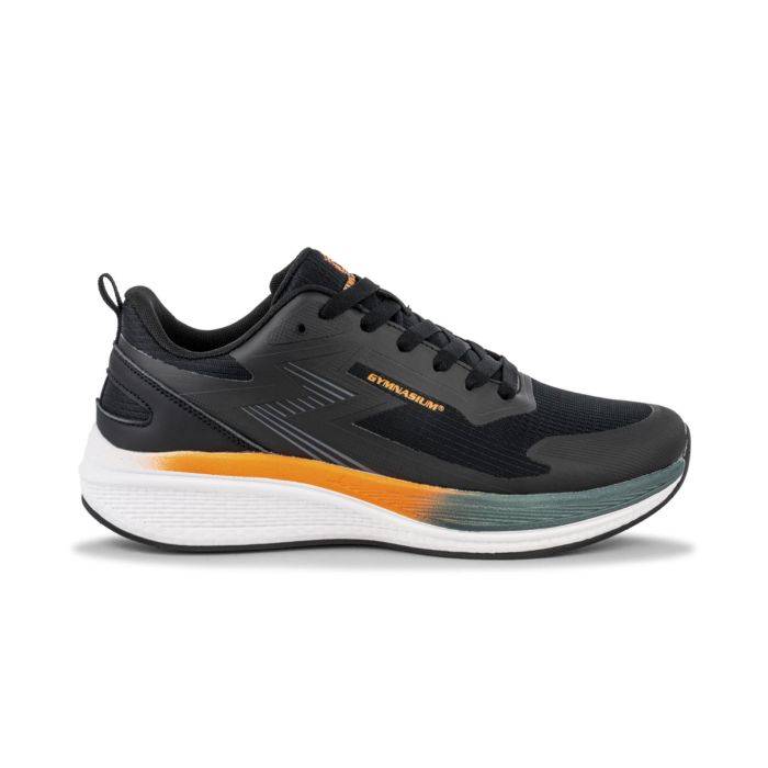 Sneakers uomo nere da running con suola chunky