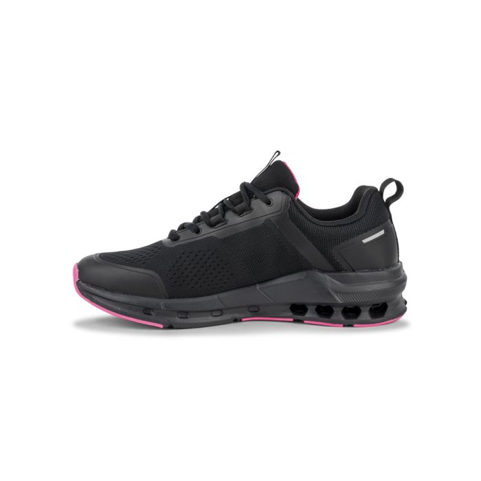 Estink Scarpe Da Corsa Donna In Rete Traspirante - Sportive Leggere, Suola In Gomma Morbida, Colore Nero/Grigio, Taglia 40