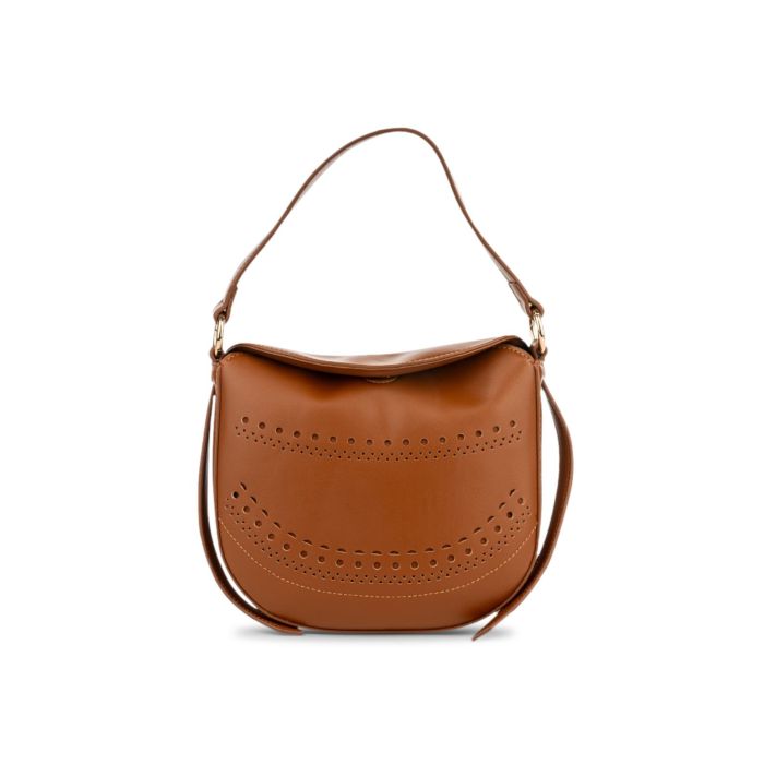 Borsa marrone Alesya da donna con dettagli traforati