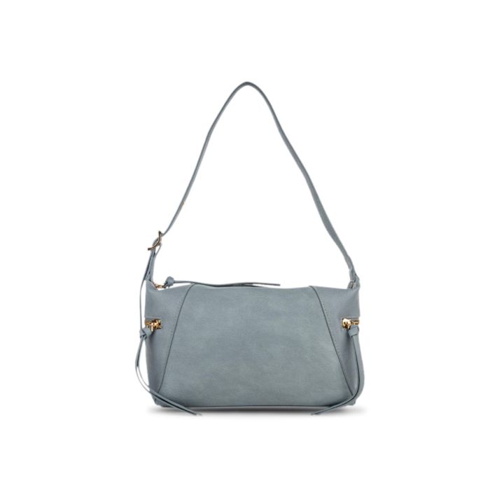 Borsa azzurra Alesya da donna con pandagli laterali