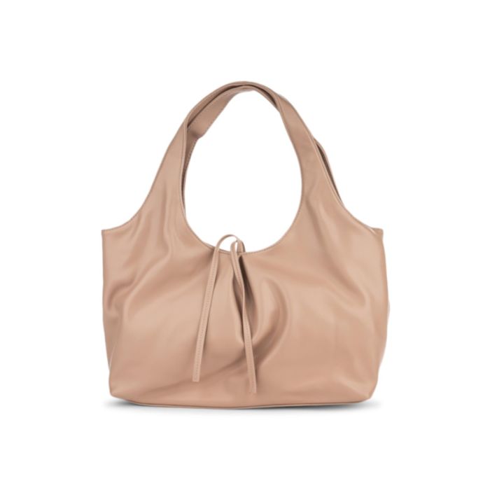 Borsa morbida rosa Alesya da donna con laccio