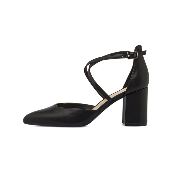 Decolletè Alesya nere da donna a punta con tacco alto largo