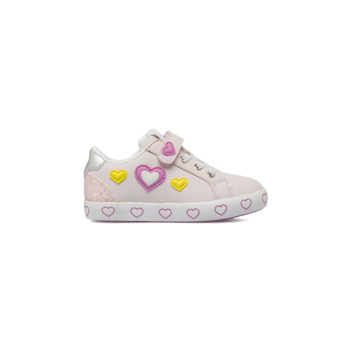 Sneakers rosa Alesya Girl da bambina con cuori