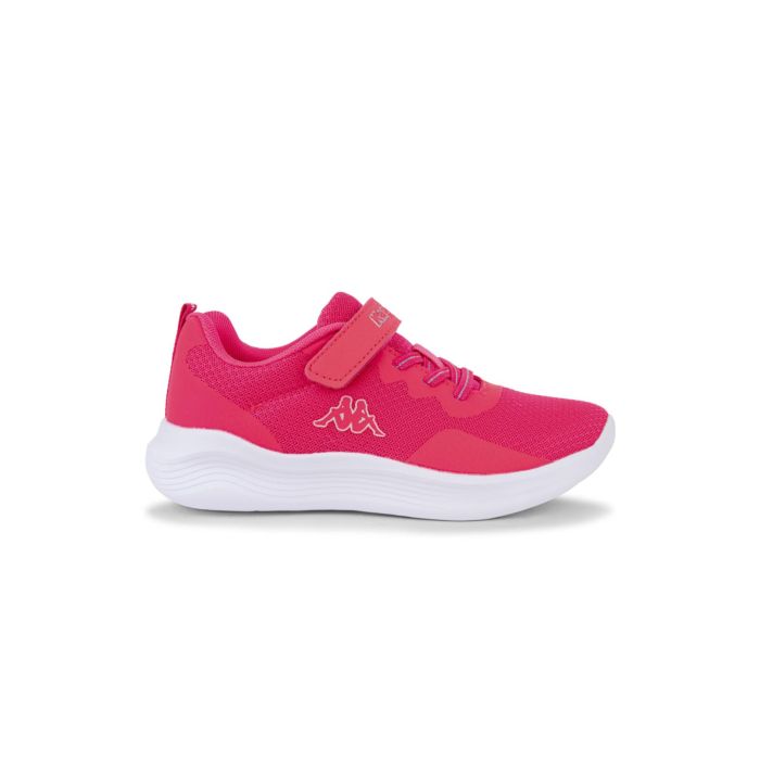 Sneakers da ginnastica fucsia da bambina con velcro