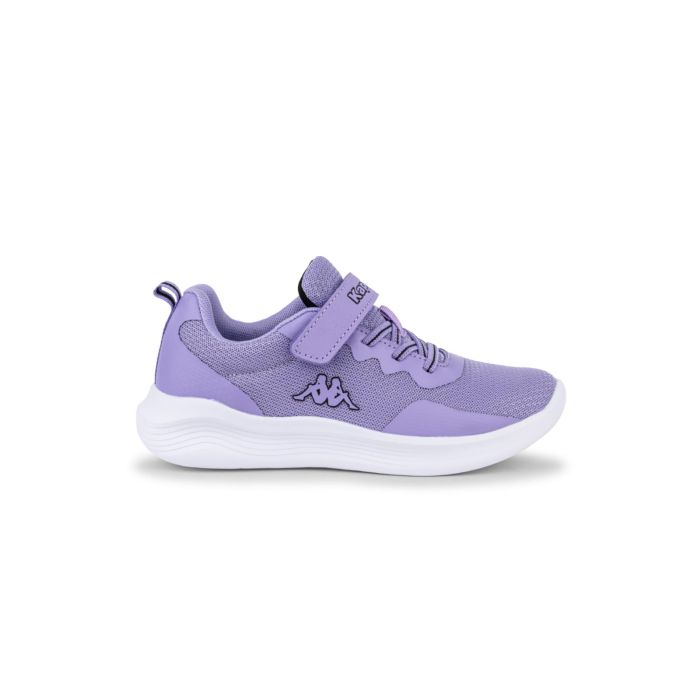 Sneakers da ginnastica viola da bambina con velcro