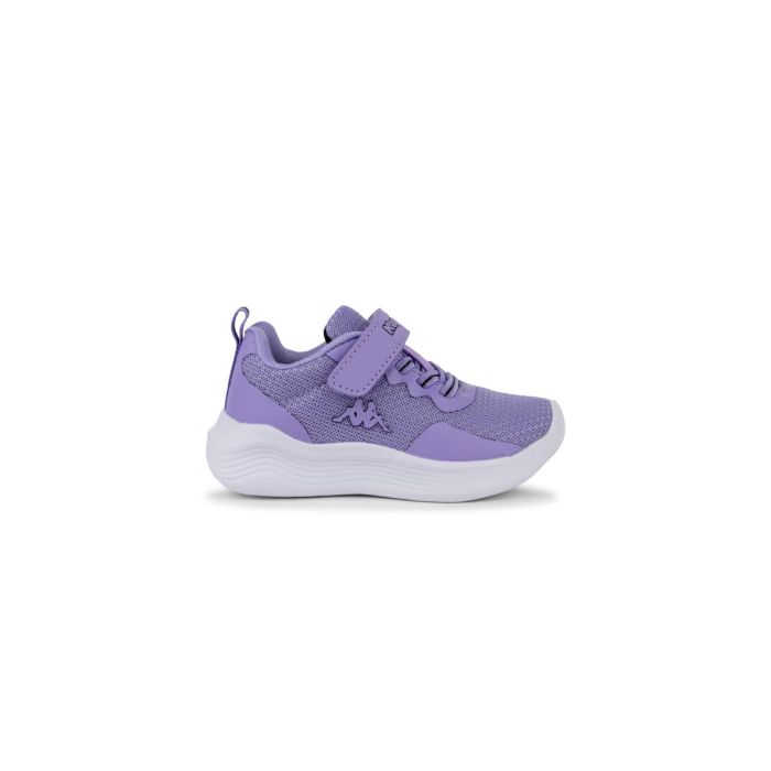 Sneakers da ginnastica viola da bambina con strappo