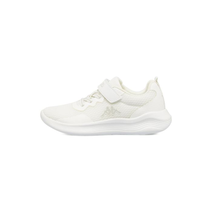 Sneakers bianche da bambina Kappa da ginnastica con lacci e velcro