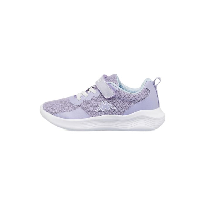 Sneakers viola da bambina Kappa da ginnastica con lacci e velcro