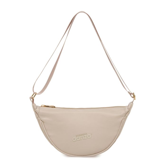 Borsa beige Dimensione Danza da donna con tracolla regolabile