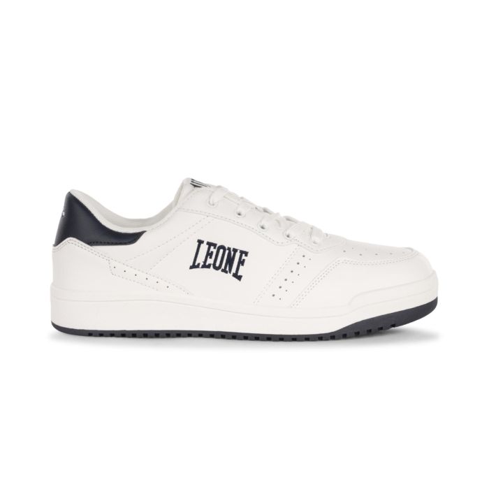 Sneakers basket uomo bianche Leone con logo