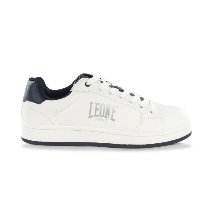 Sneakers tennis uomo bianche Leone con logo