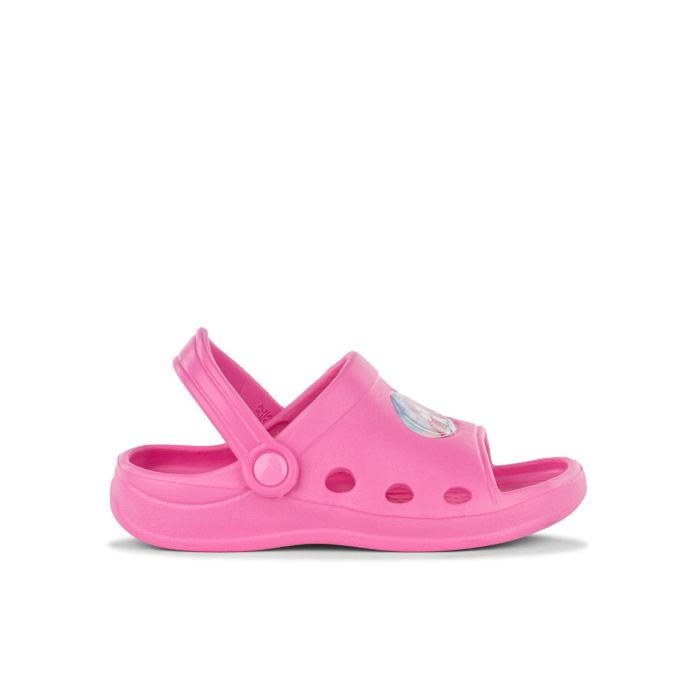 Ciabatte rosa cartoon in gomma da bimba da mare