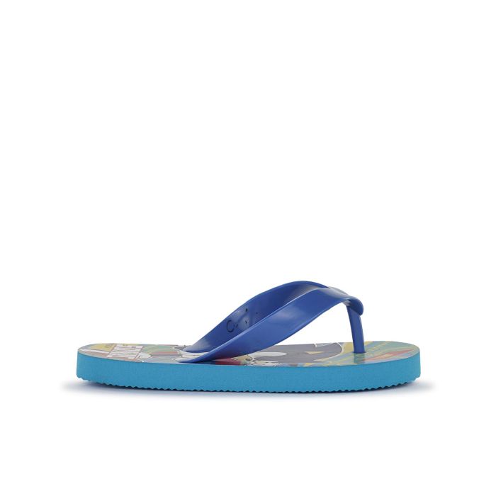Ciabatte bimbo blu da mare modello infradito stampa cartoon Sonic